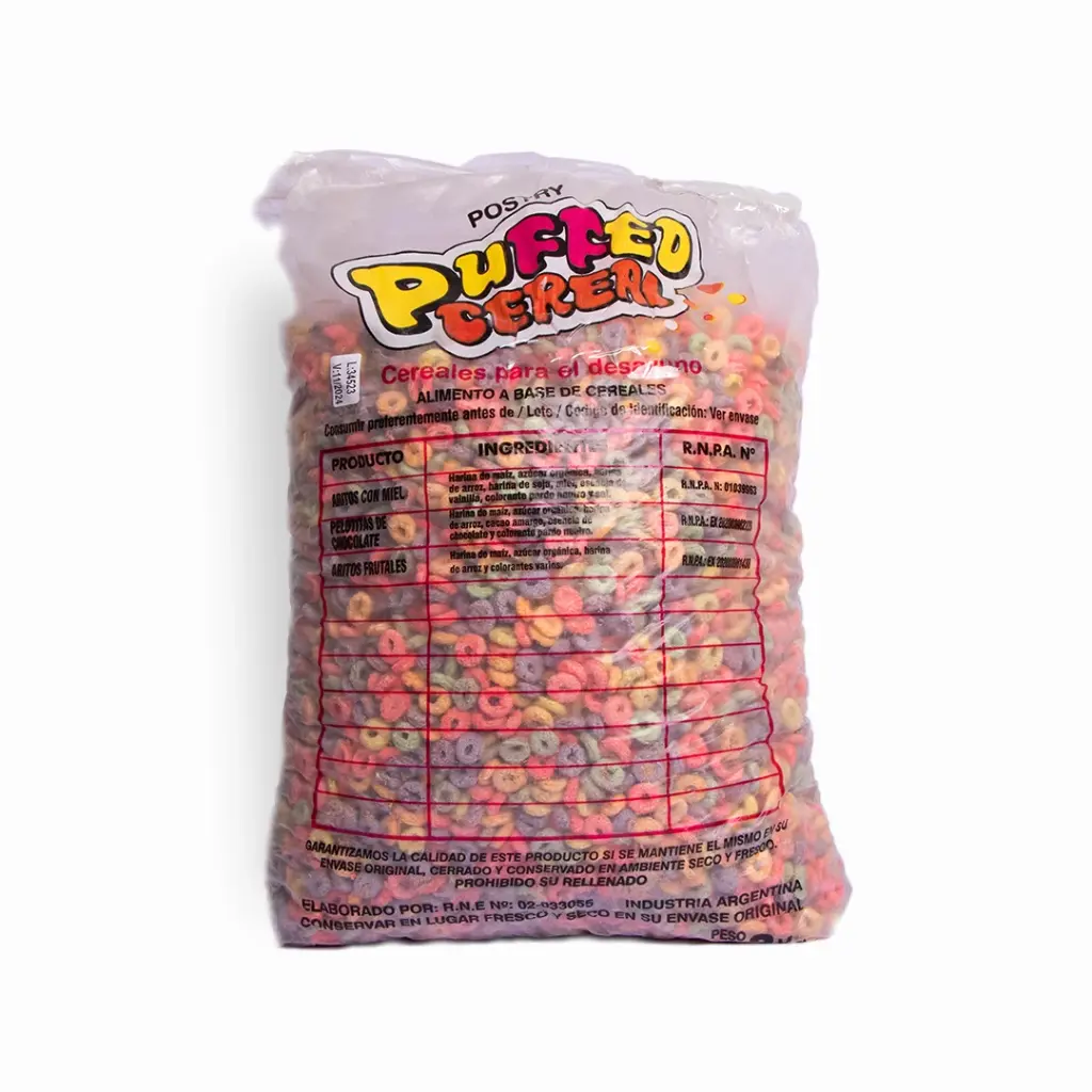 Aritos frutales x 3 kg x 1u