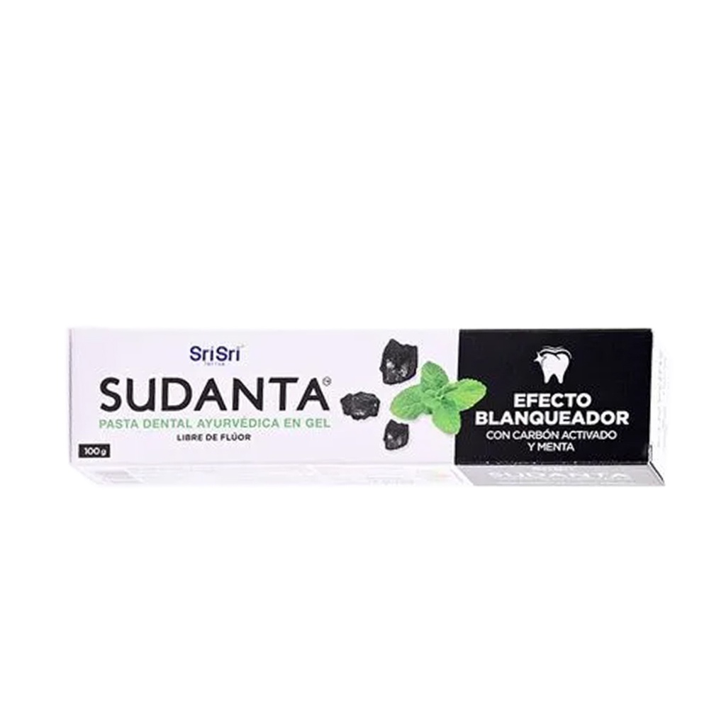 Pasta dental Sri sri ayurvedica en gel Sudanta sabor menta x 50grs x 10u 