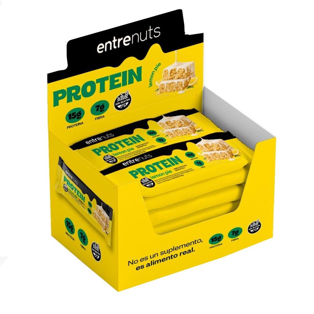Barritas Proteicas Lemon Pie x 46grs x 10u x 3 cajas 