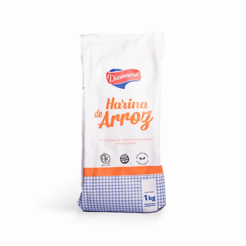 Harina de Arroz Dicomere sin tacc x 1kg x 3u