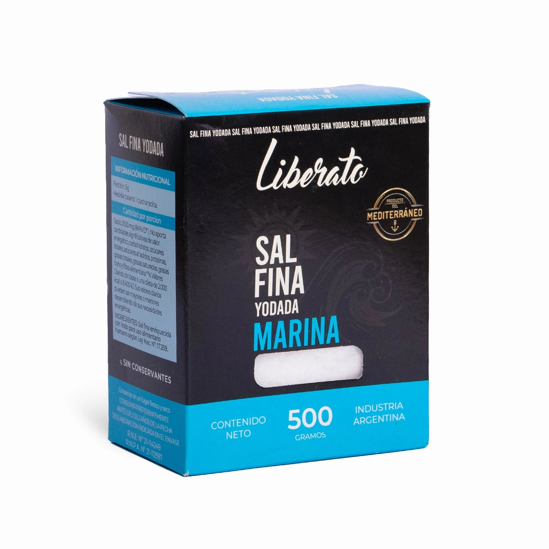 Sal Marina Fina Yodada x 500grs x 10u - Liberato