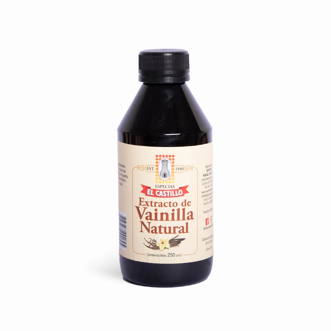 Extracto de Vainilla Natural 250 cm3 x 1u - El Castillo