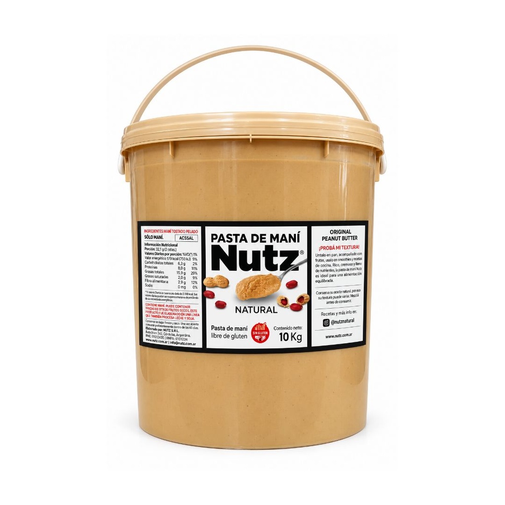Pasta de Mani x 10 kg x 1u - Nutz