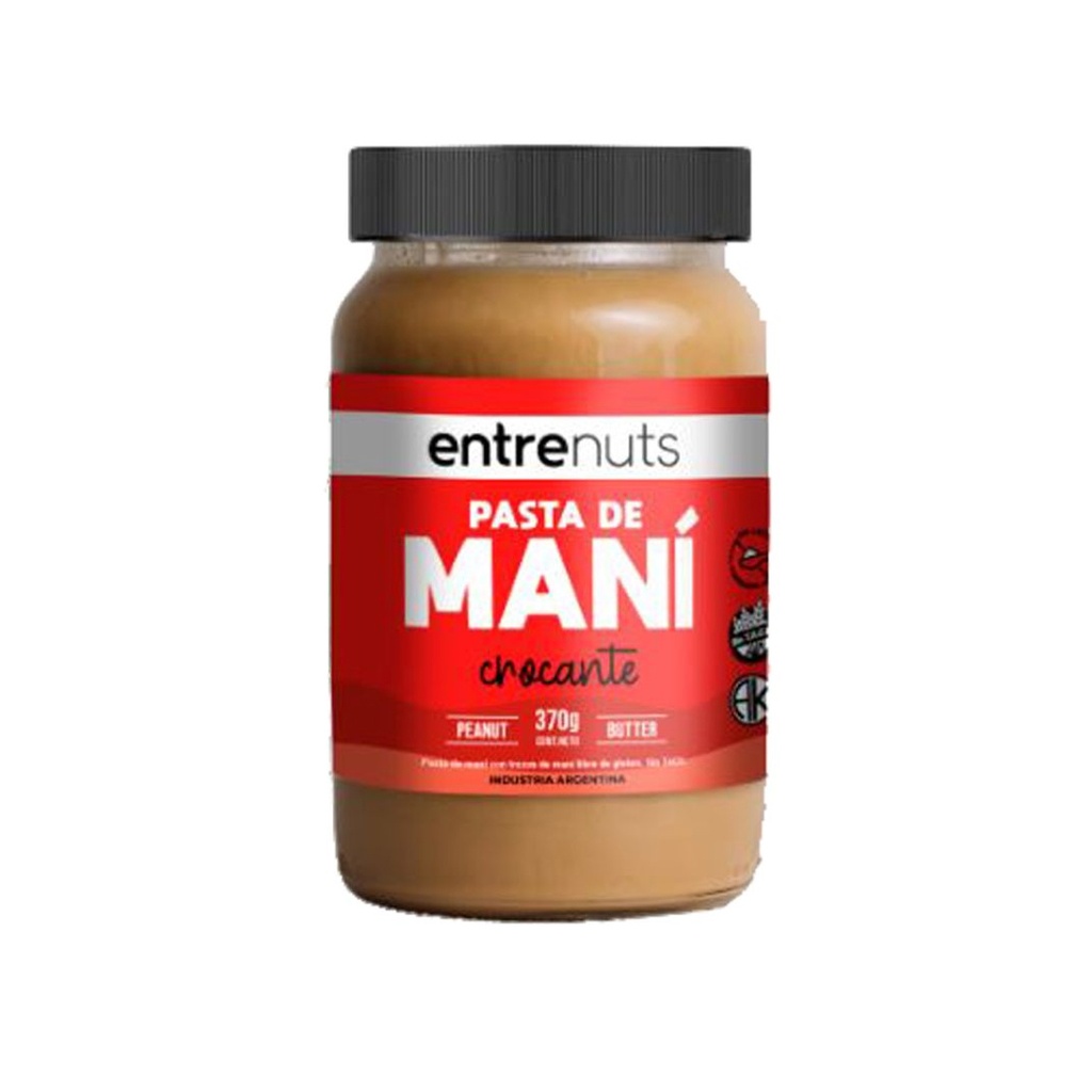Pasta de Mani Crocante - Entrenuts x 370grs x 1u