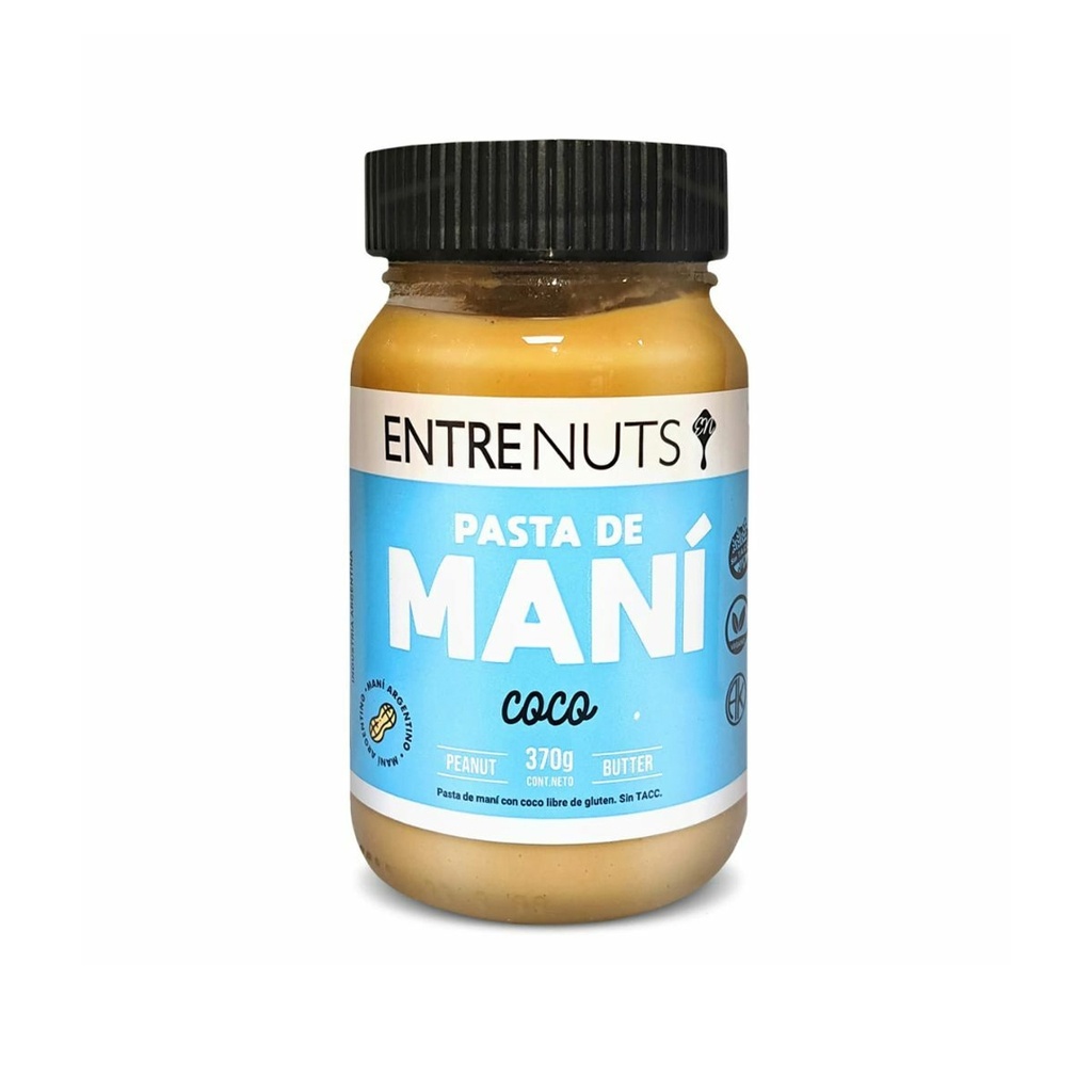 Pasta de mani Coco Entrenuts x 370grs x 1u