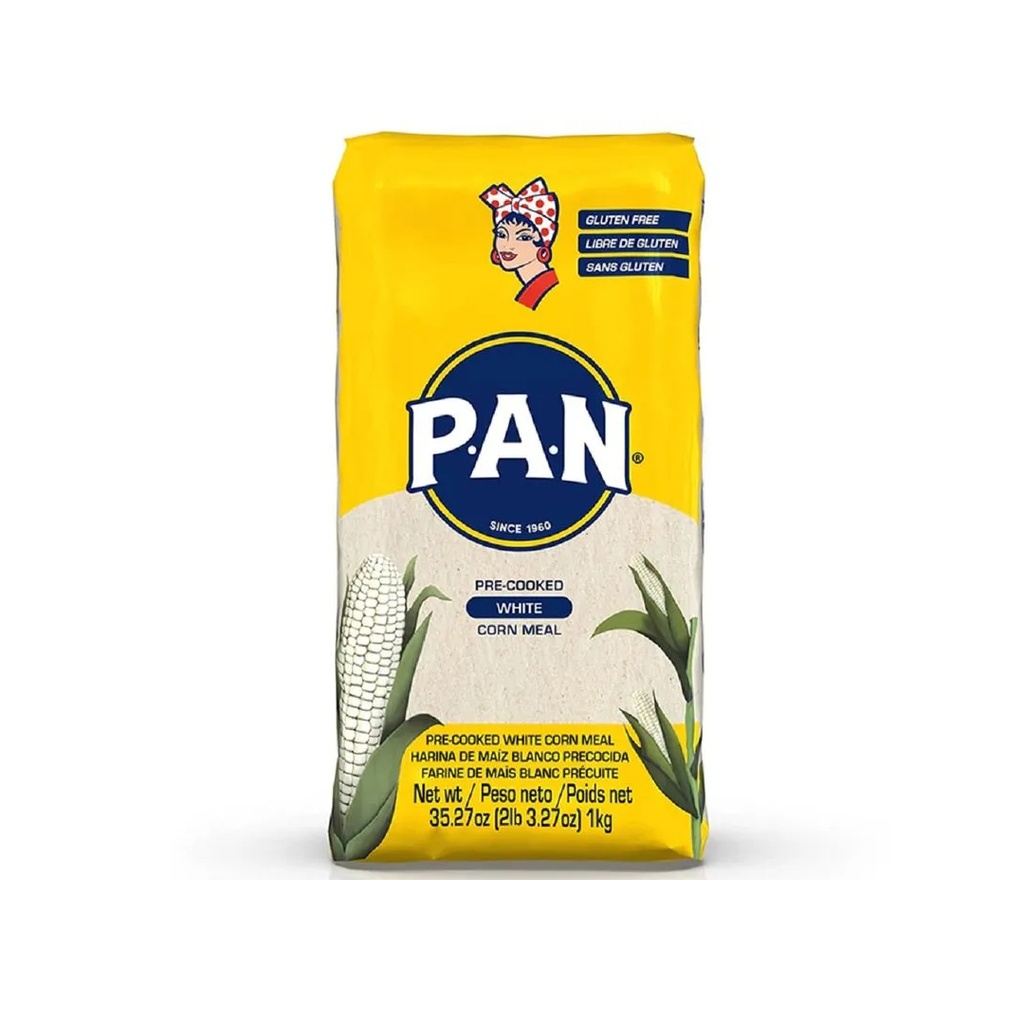 Harina de Maiz Blanco x 1kg x 1un - Pan