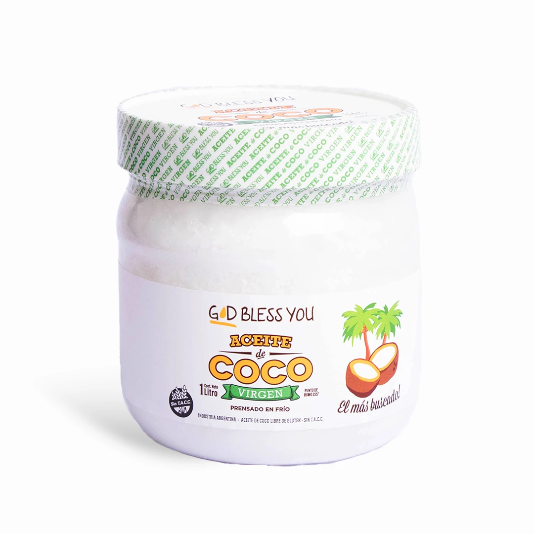 Aceite de Coco Virgen x 1L x 1u - God Bless You 