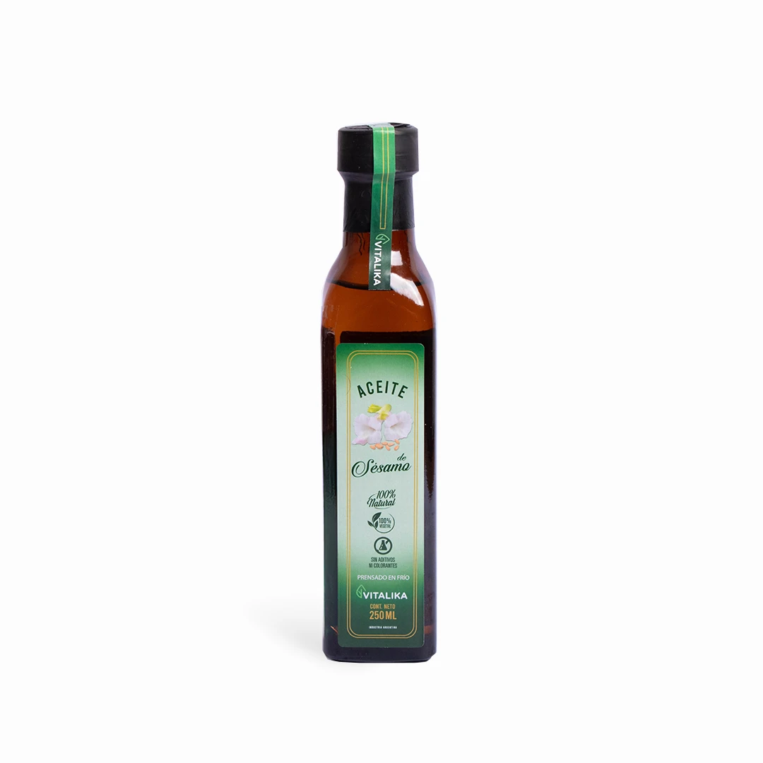 Aceite de sesamo prensado en frio x 250cc x 16u
