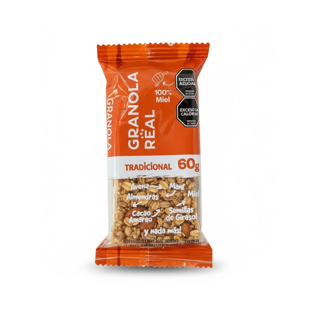 Barritas Tradicionales 60grs x 12u - Granola Real