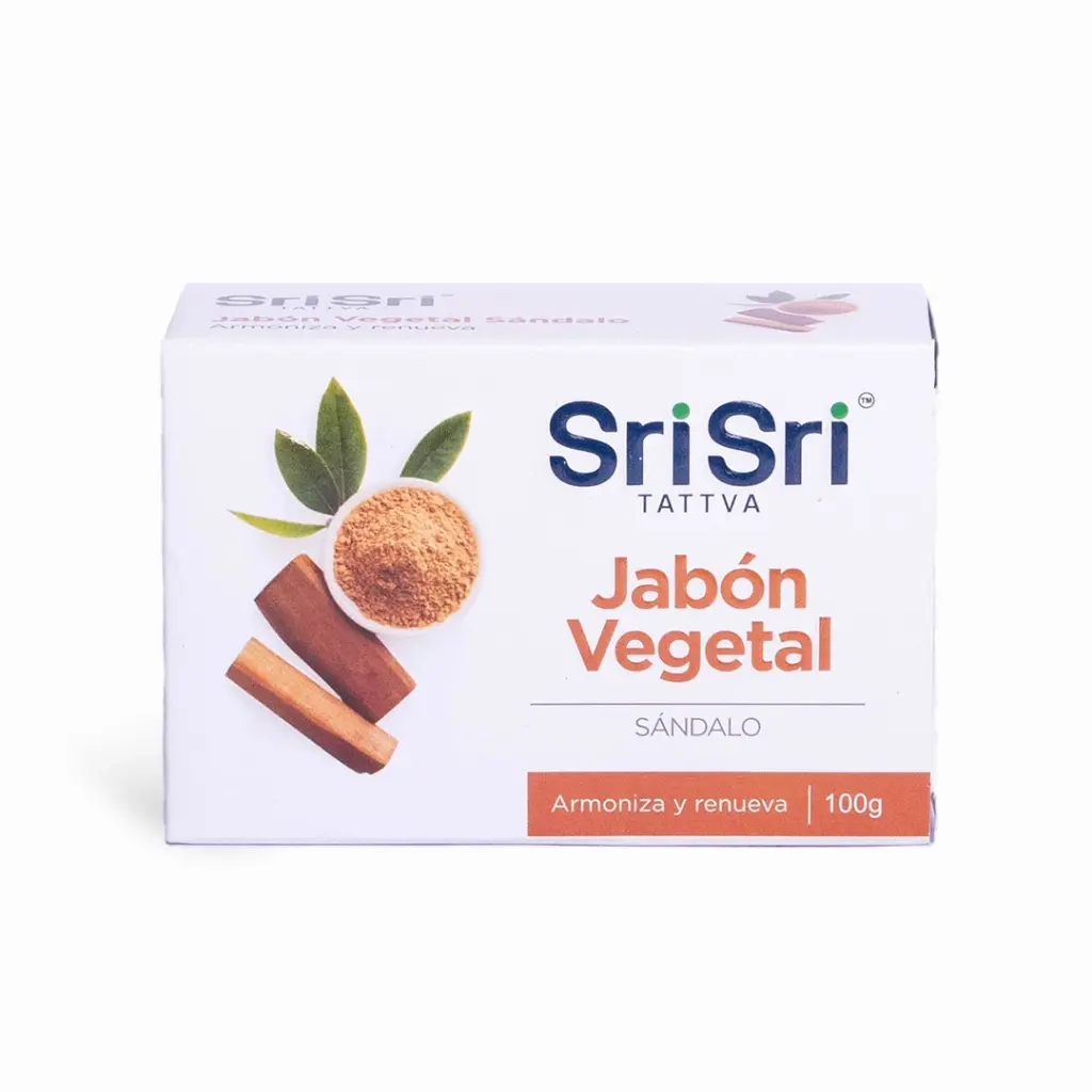 Jabon vegetal glicerina Sri sri x 75gr x 1u