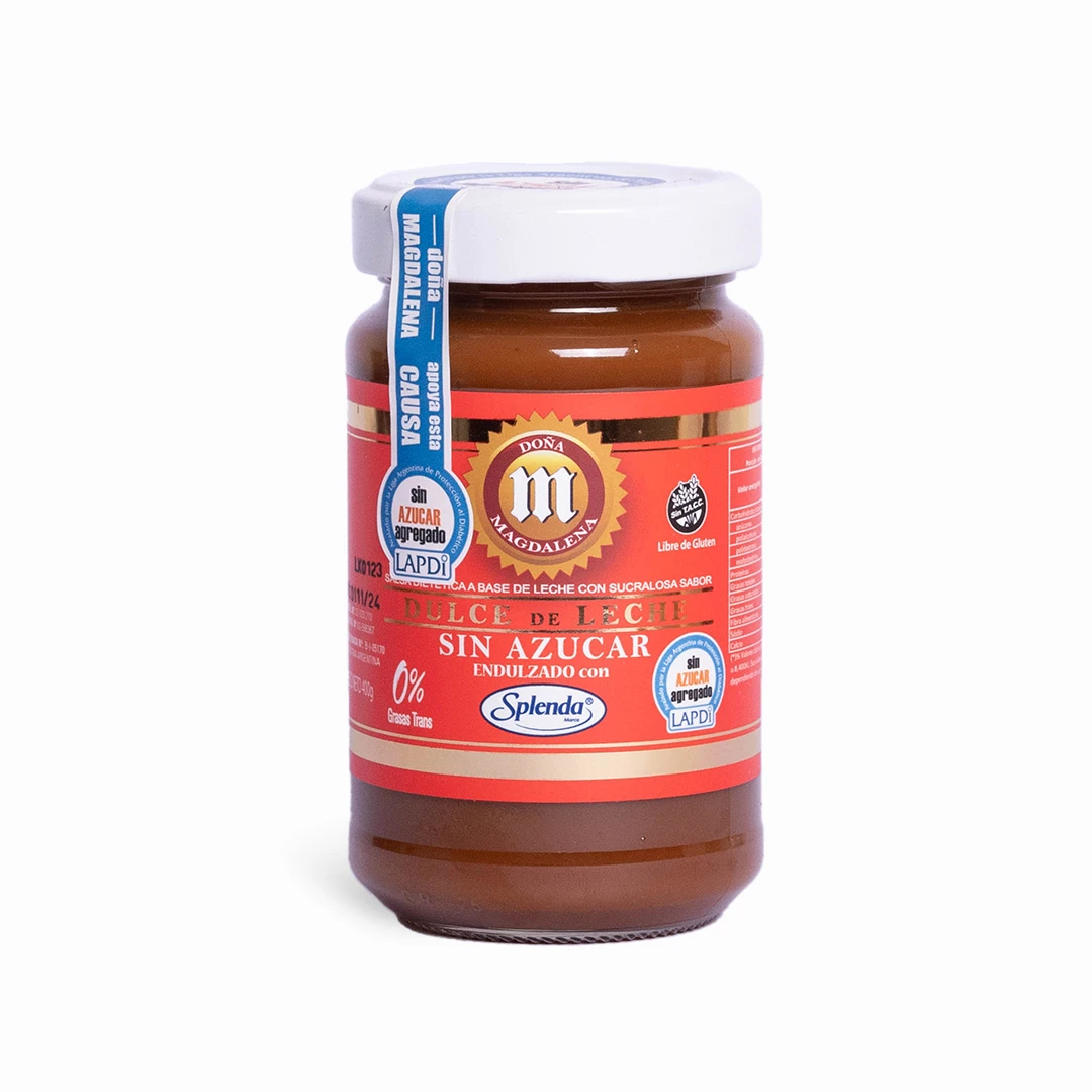 Dulce de leche sin azucar Splenda Doña Magdalena 400gr x 12u