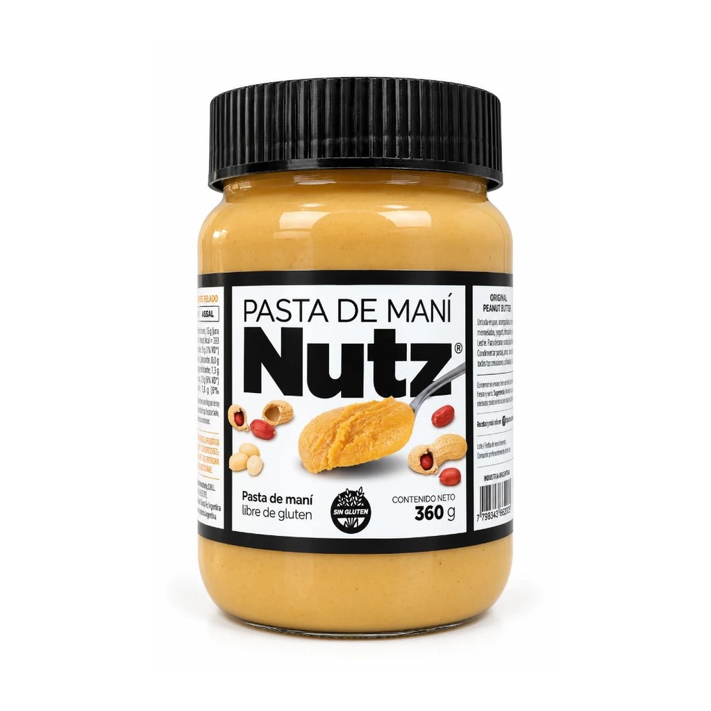 Pasta de Mani x 360grs x 12u - Nutz