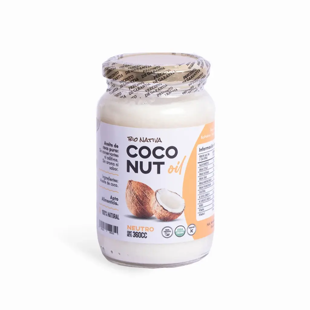 Aceite de coco Neutro Entrenuts x 360cc x 3u