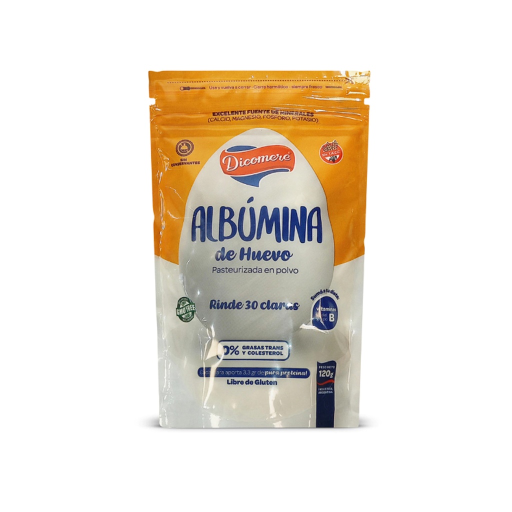 Albumina de Huevo x 120grs x 1u - Dicomere