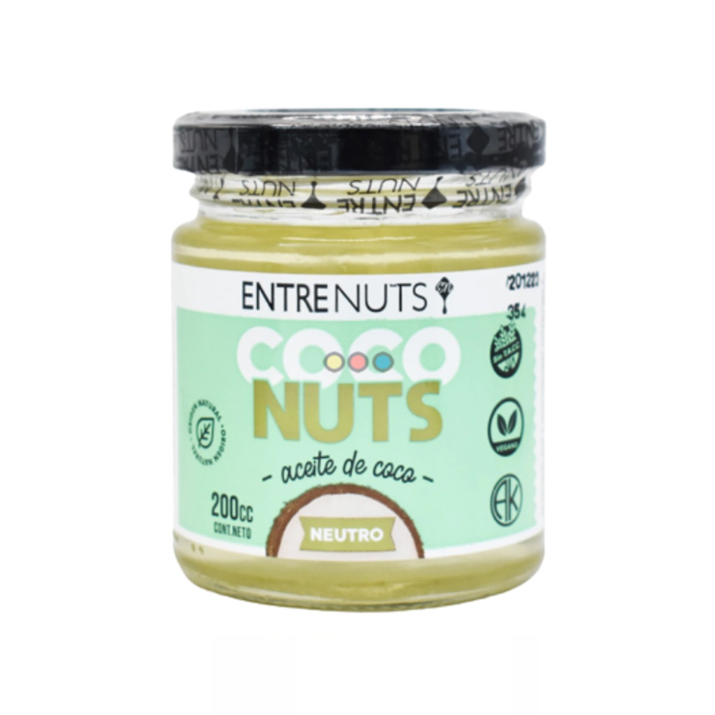 Aceite de coco Neutro Entrenuts x 200cc x 1u