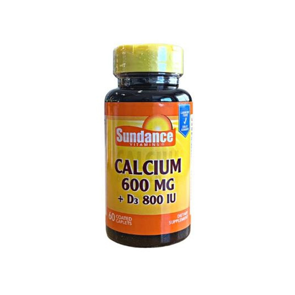 Calcium 600 MG+Vitamina D3 - Sundance x 60cap x 3u