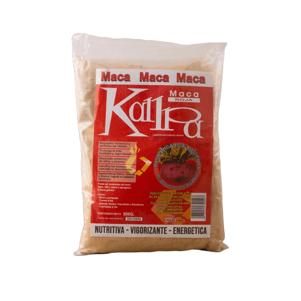 Sobres de Maca Roja x 500grs x 3u
