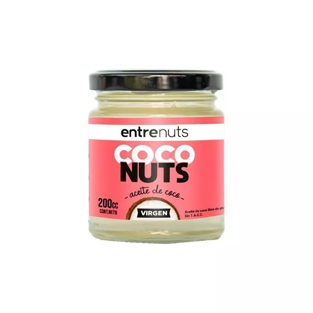Aceite de Coco Virgen x 200cc x 1u - Entrenuts