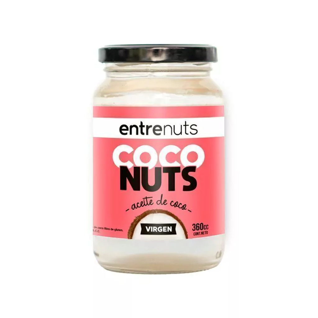 Aceite de Coco Virgen x 360cc x 1u - Entrenuts