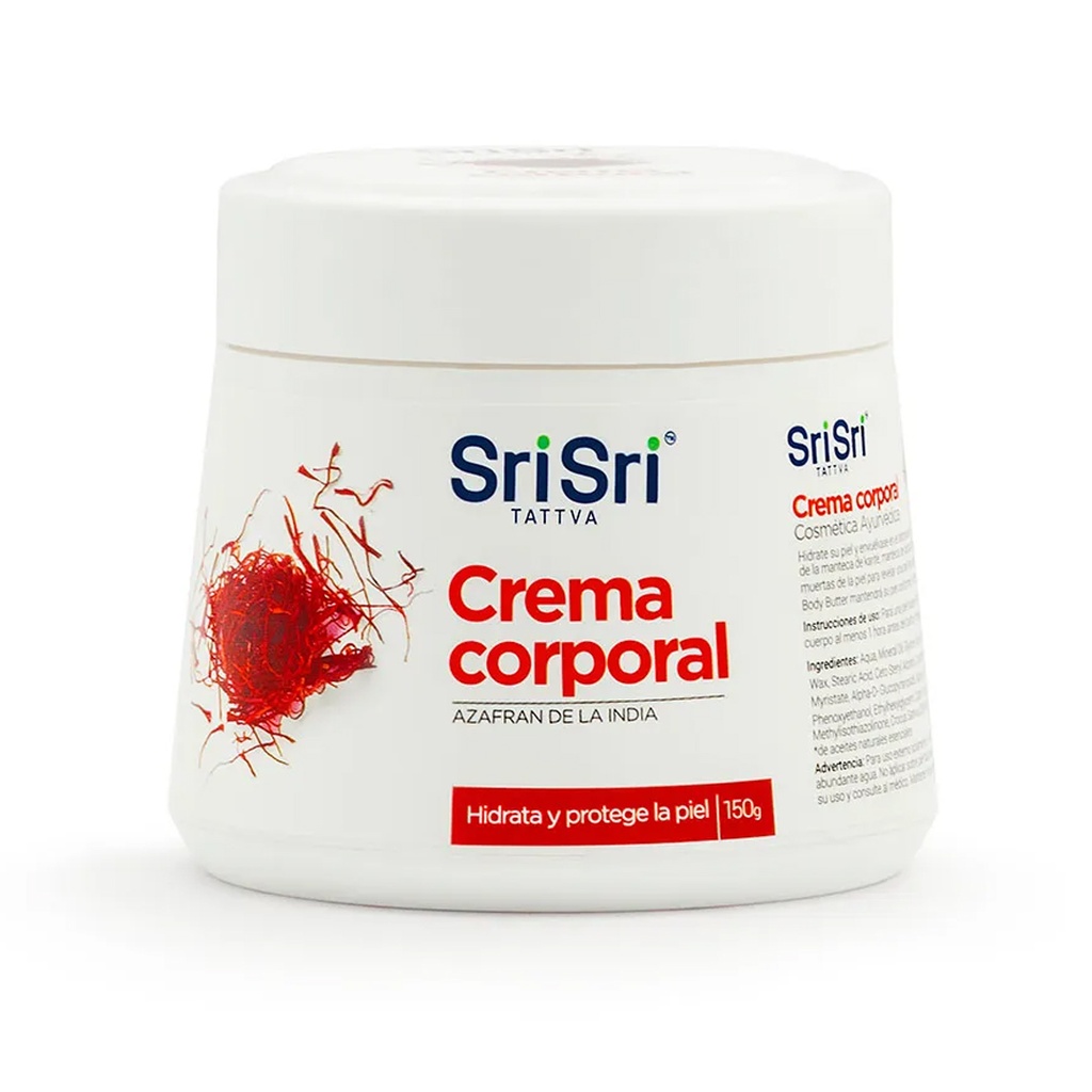 Crema corporal Azafran de la India - Sri Sri x 150grs x 3u 