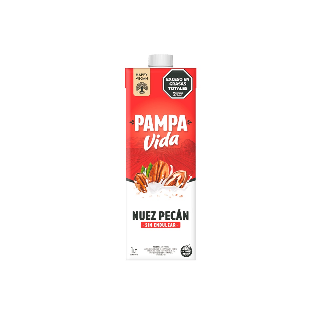 Leche de Nuez Pecan x 1L x 8u - Pampa Vida