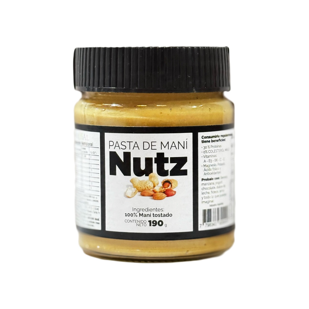 Pasta de Mani x 180grs x 1u - Nutz