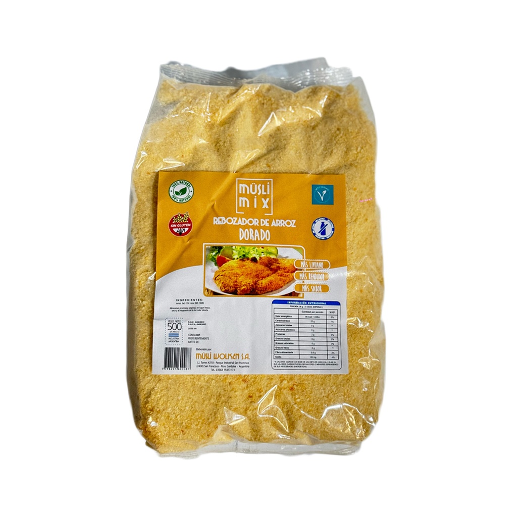 Rebozador de arroz Musli Mix Dorado Sin Tacc x 500grs x 6u 