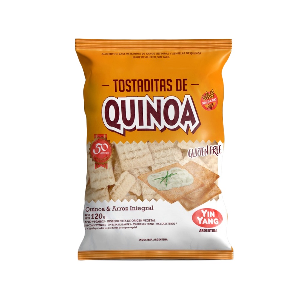 Tostaditas de Quinoa x 120grs x 18u - Yin Yang