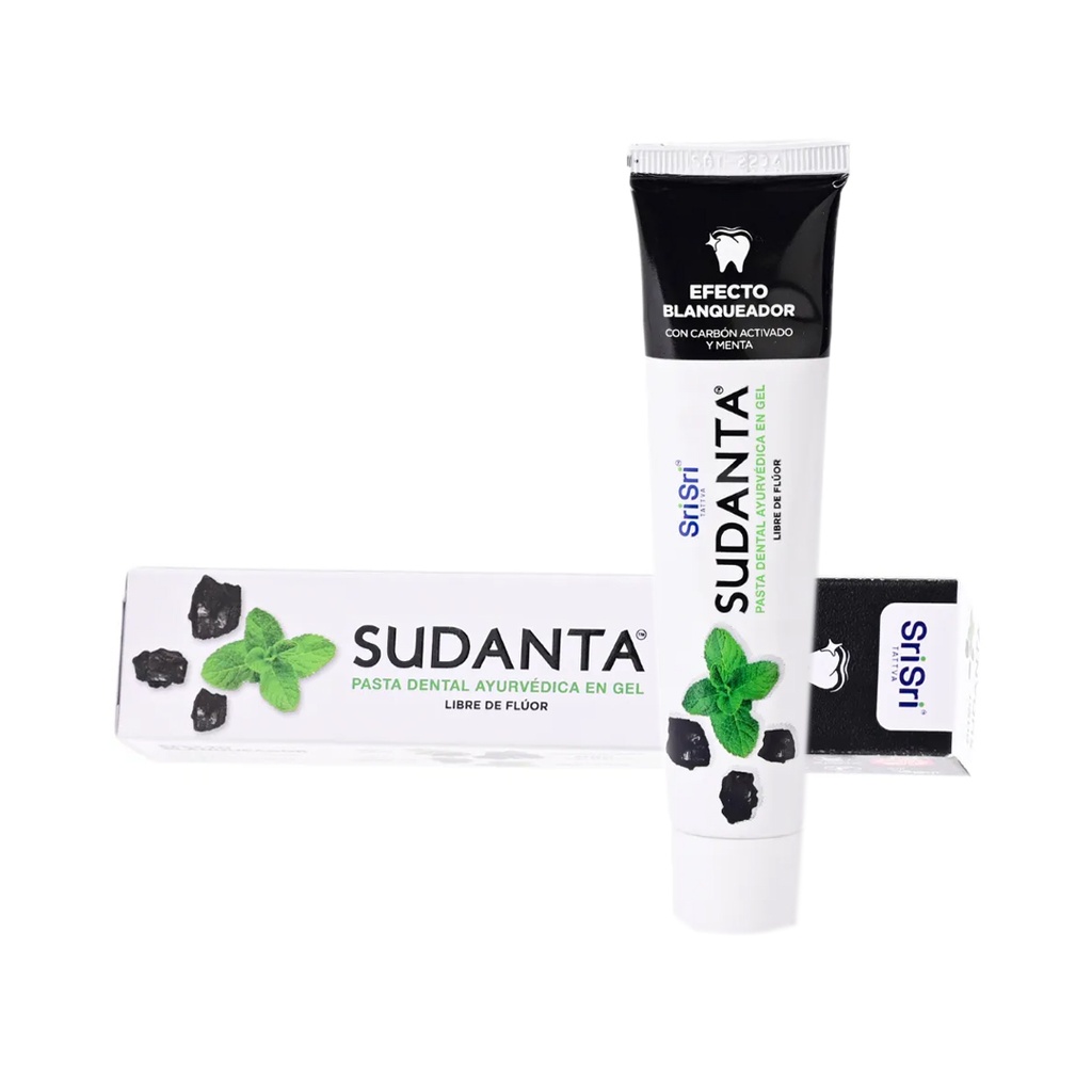 Pasta dental ayurvedica en gel Sudanta sabor menta x 50grs x 1u - Sri Sri