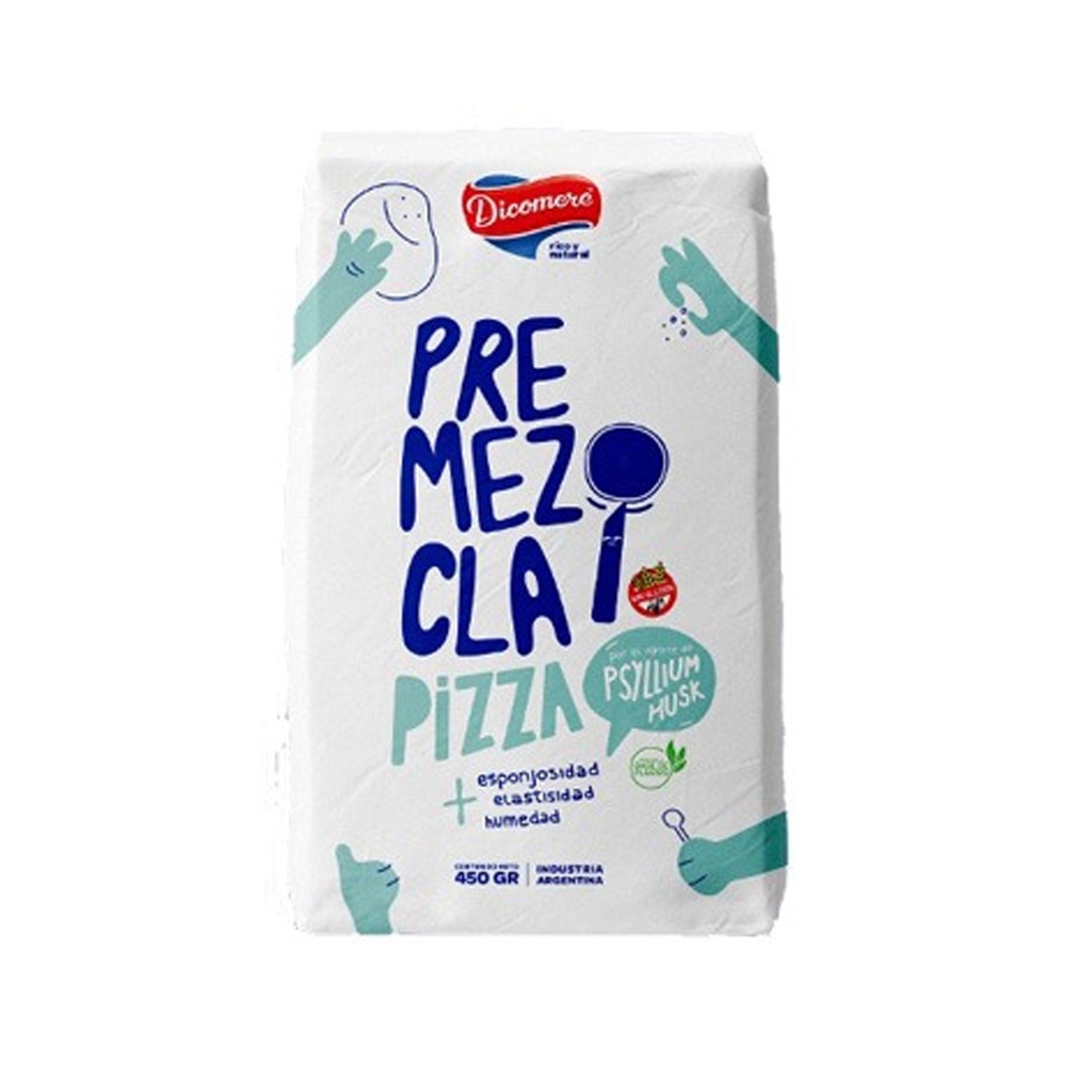 Premezcla Pizza con Psyllium Husk Dicomere x 450grs x 12u 