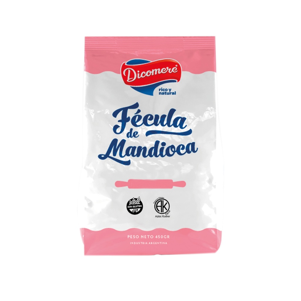Fecula de mandioca Dicomere x 450grs x 12u