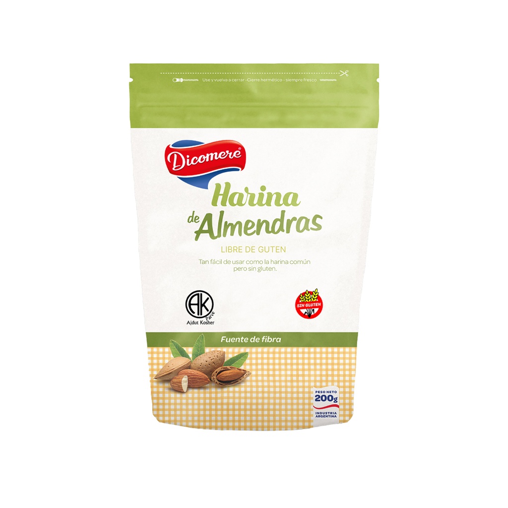 Harina de Almendras x 200grs x 12u  - Dicomere