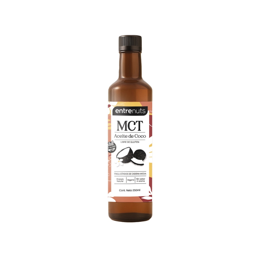 Aceite de coco MCT Entrenuts x 250cc x 6u 