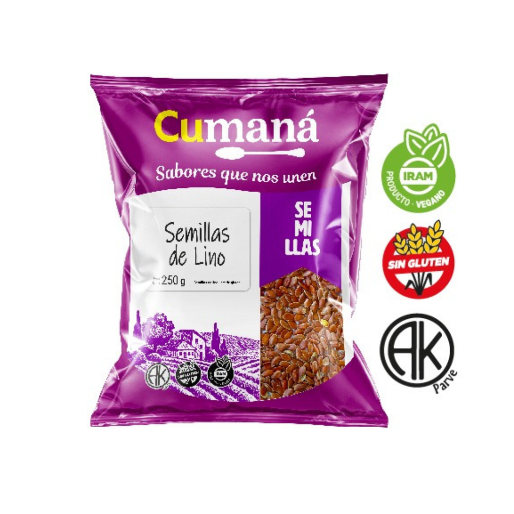 Semillas de Lino - Cumana x 250grs x 10u 