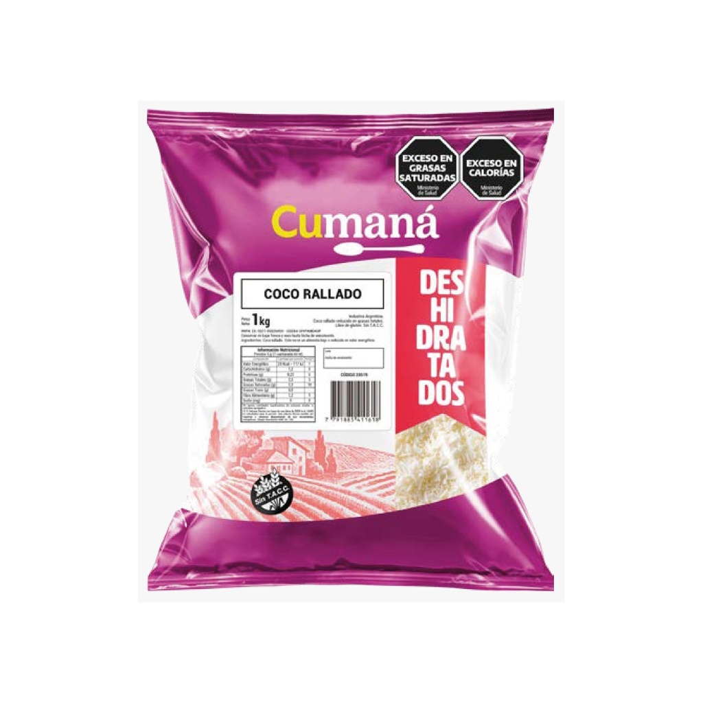 Coco Rallado High Fat Indonesia - Cumana x 1kg x 10u 