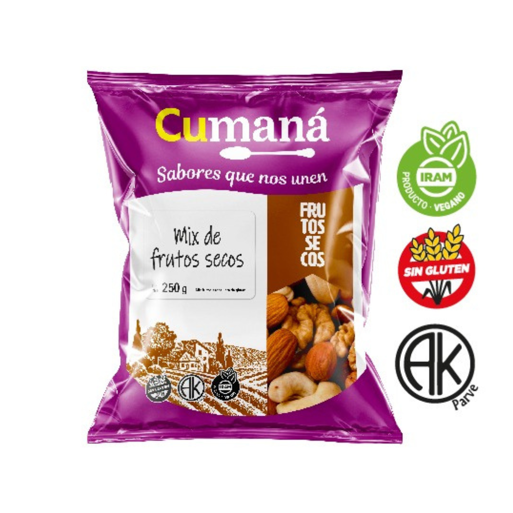 Mix de Frutos Secos - Cumana x 250grs x 10u 