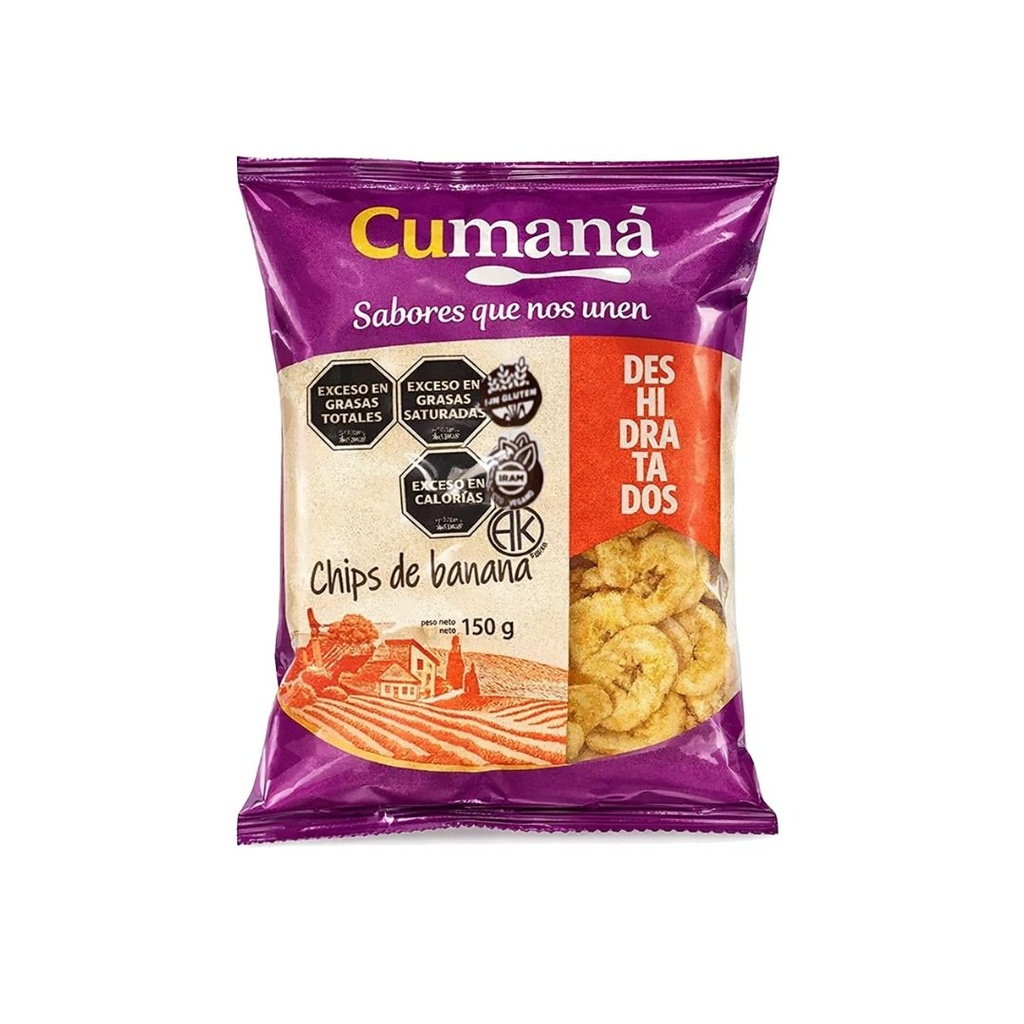 Chips de Banana x 150grs x 3u - Cumaná
