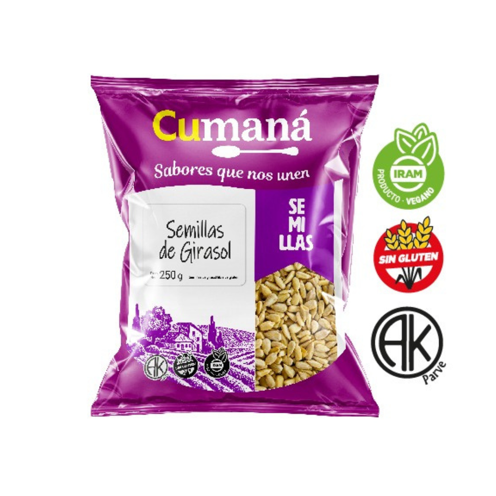 Semillas de Girasol - Cumana x 250grs x 1u