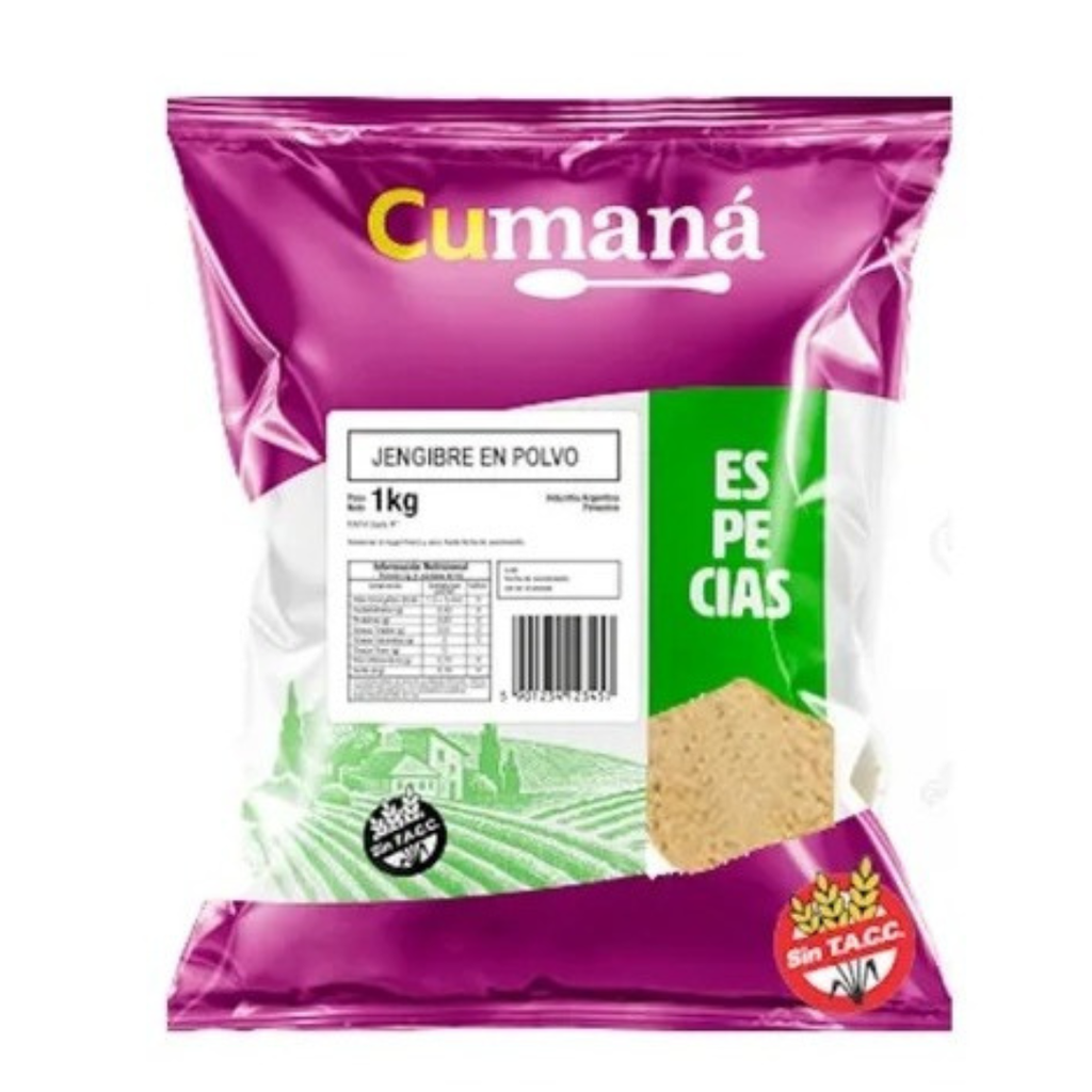 Jengibre en Polvo x 1kg x 1u - Cumaná