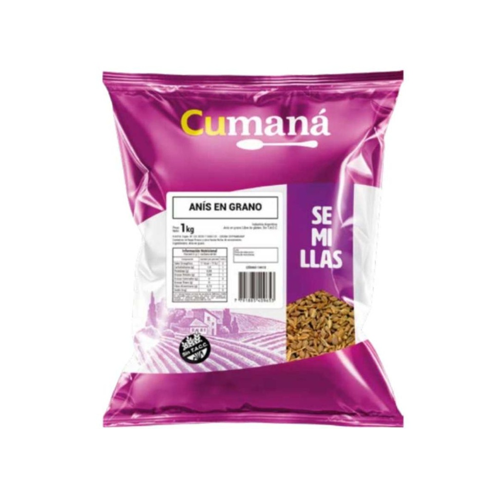Anis en Grano x 1kg x 1u - Cumana