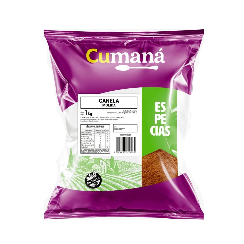 Canela Molida - Cumana x 1kg x 10u
