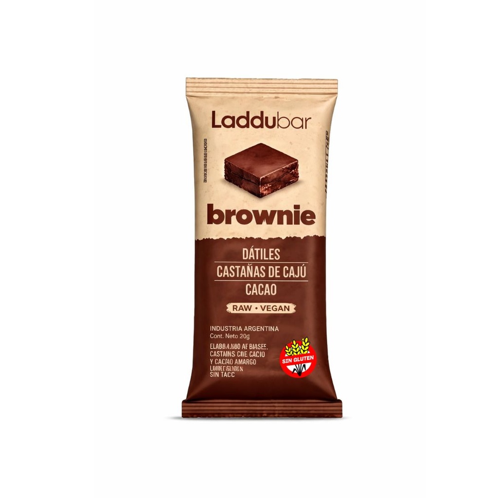 Barritas Brownie x 30grs x 12u - Laddubar