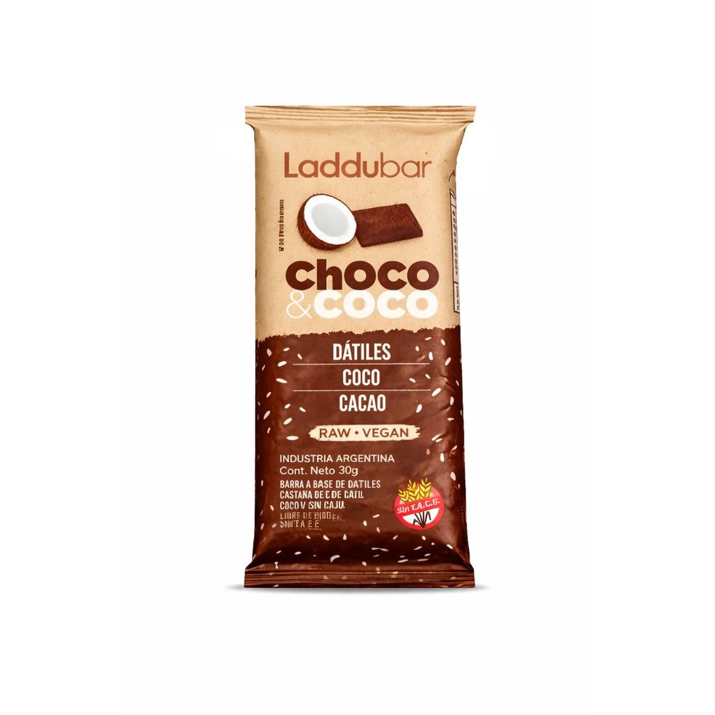 Barritas Coco y Choco x 30grs x 12u - Laddubar
