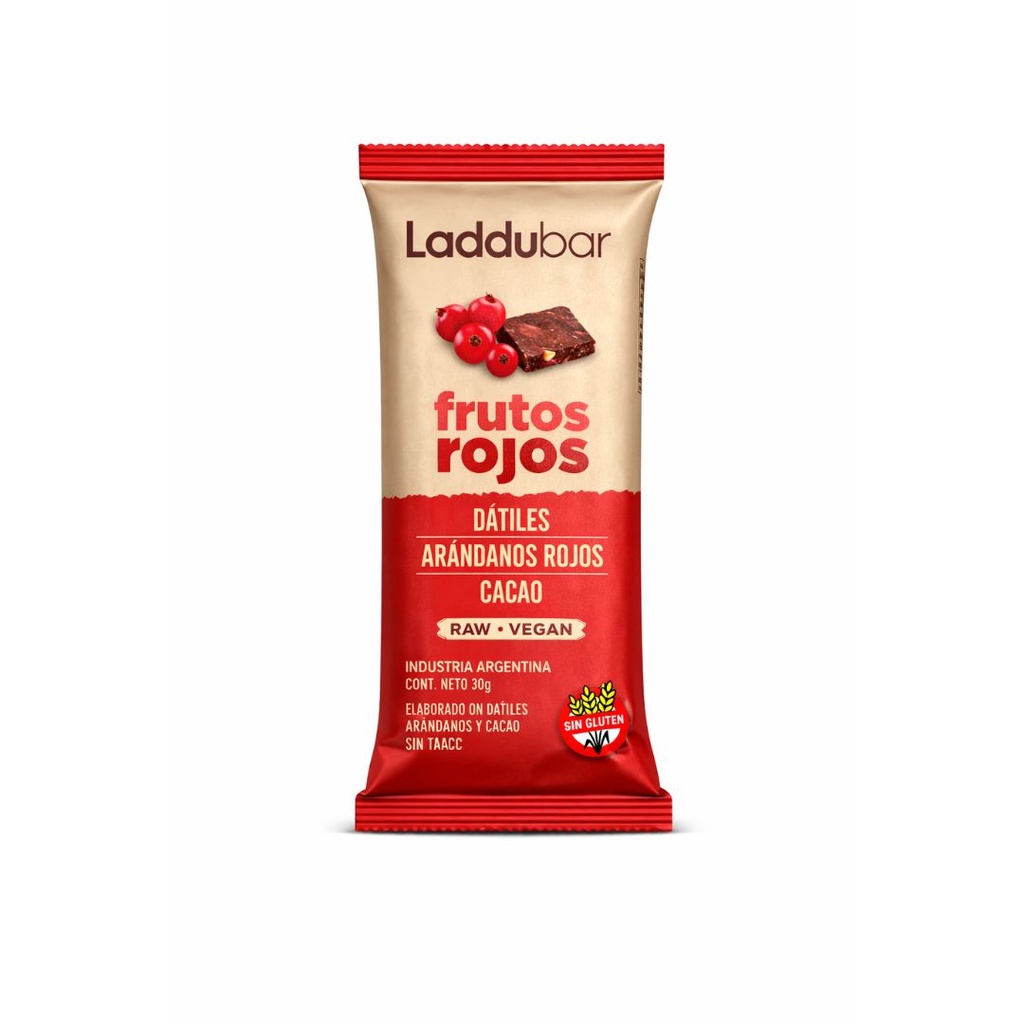Barritas Frutos Rojos x 30grs x 12u - Laddubar