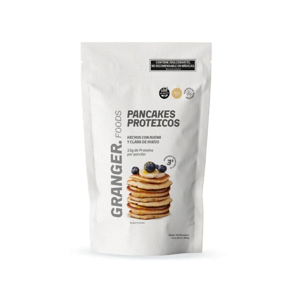 Pancakes proteicos sabor Vainilla x 400grs x 12u - Granger