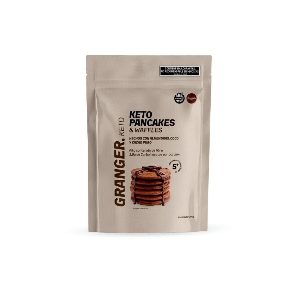 Keto Pancakes sabor Chocolate x 200grs x 12u - Granger