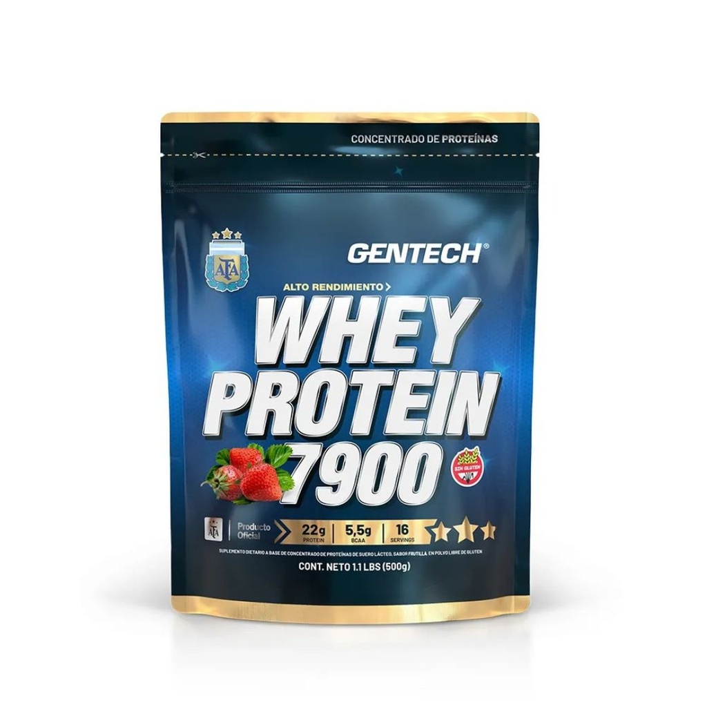 Whey Protein 7900 sabor Frutilla x 500grs x 1u - Gentech
