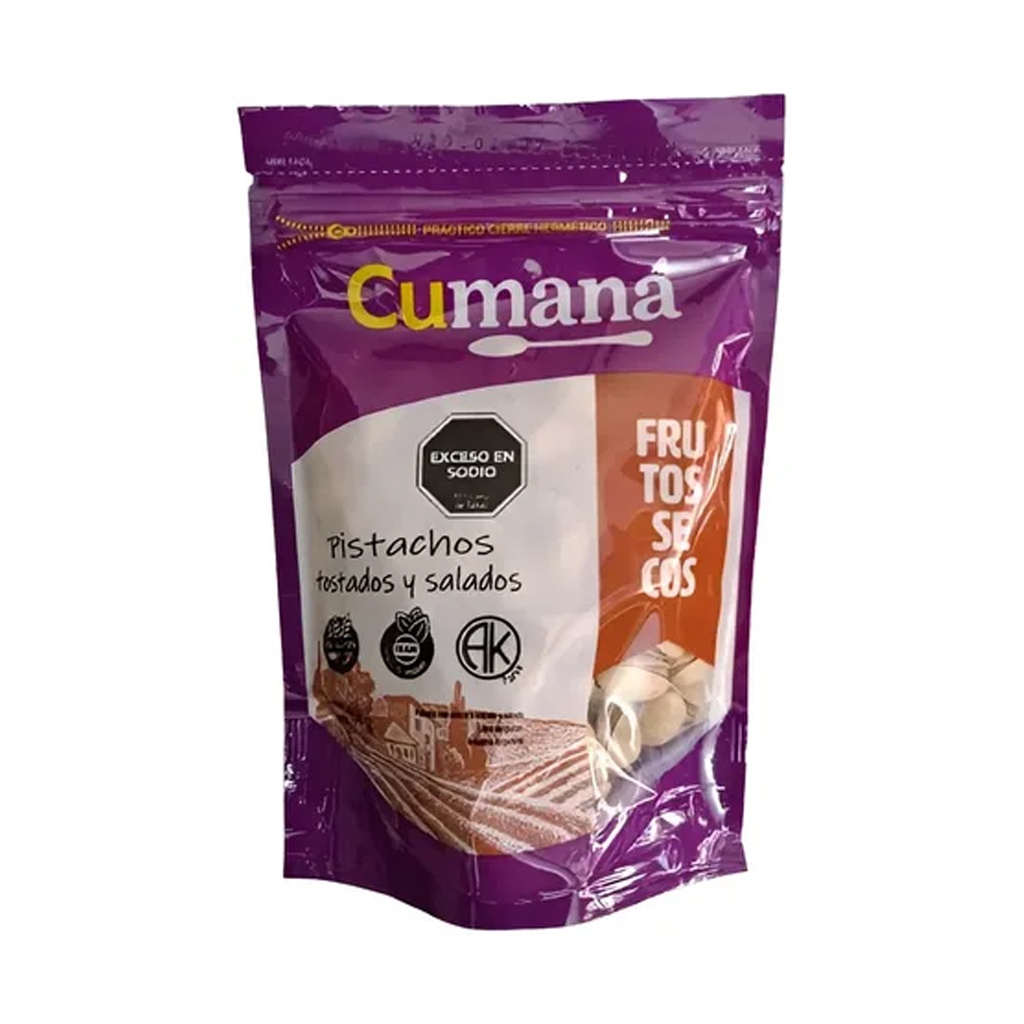Pistachos con cascara tostados y salados x 150grs x 1u - Cumana