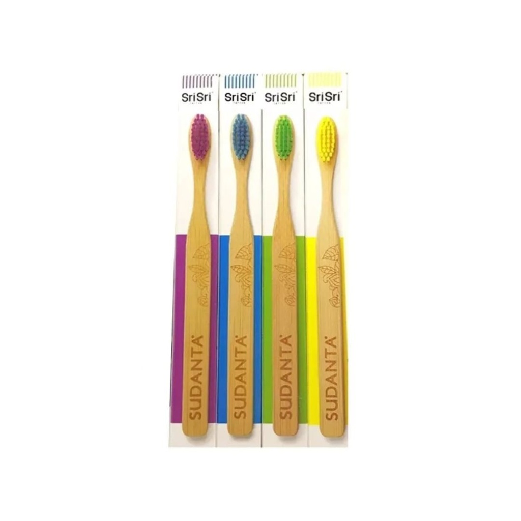 Cepillo de Dientes Bamboo Suave Adultas/os x 1u- Sudanta Sri Sri