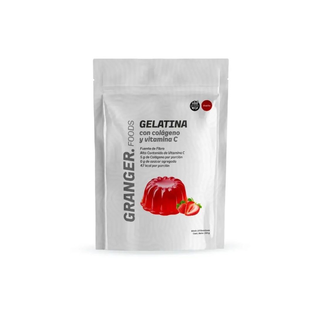 Gelatina sabor Frutilla x 150grs x 12u - Granger 
